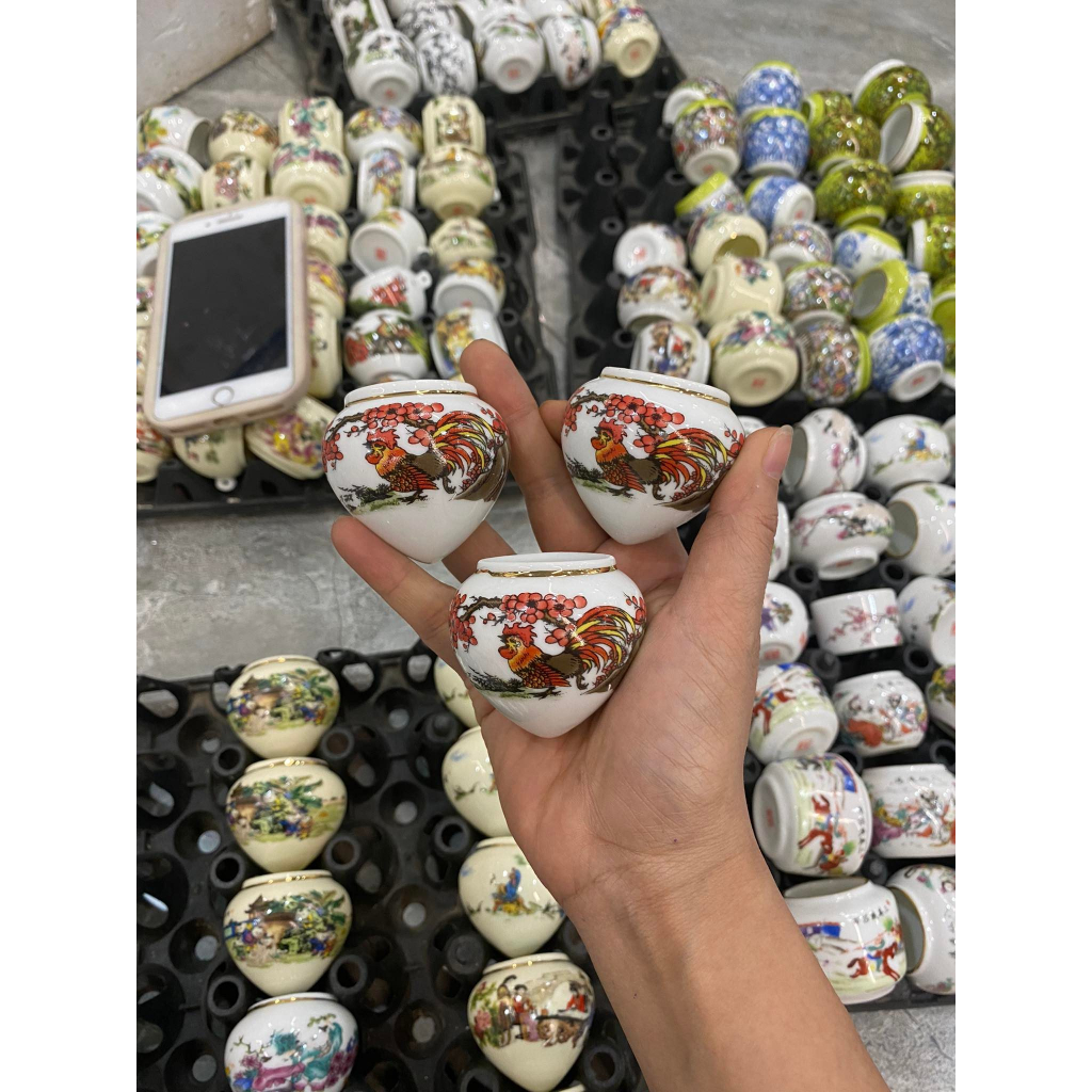 Cóng Chòe Than , Lửa Decal Viền Kim Gắn Tặng Kèm Tai Tre Cật