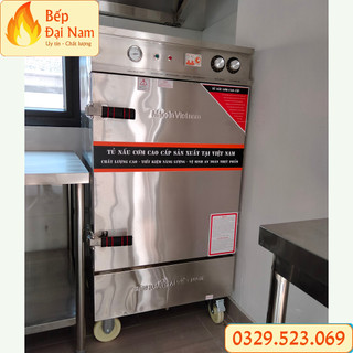 Tủ hấp giò chả, tủ hấp cơm 6 khay dùng điện có chế chộ hẹn giờ và cài đặt nhiệt độ