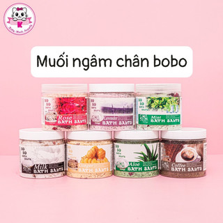 Muối ngâm chân BoBo chính hãng - Muối ngâm massage chà gót chân, loại bỏ tế bào chết giúp da mềm mịn  680g
