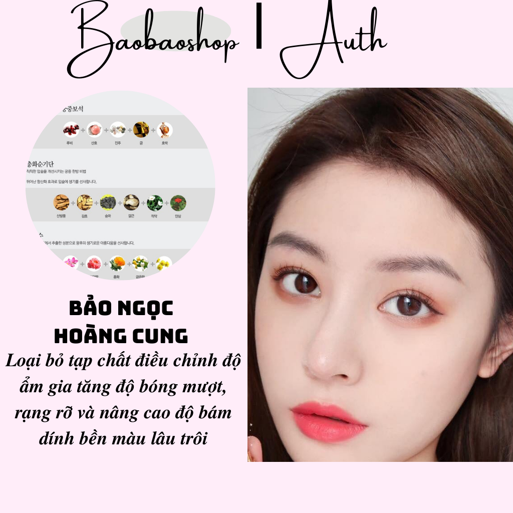 Son lì Whoo mini màu Hồng cam Rosy Coral số 25 full box siêu đẹp thiết kế tinh xảo