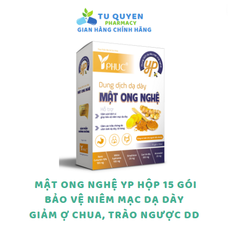 Mật Ong Nghệ Y Phúc Bảo vệ niêm mạc dạ dày Giảm acid dịch vị Hộp 15 gói