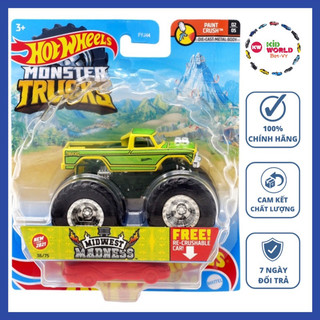 Xe mô hình Hot Wheels Monster Trucks Midwest Madness GTH83.