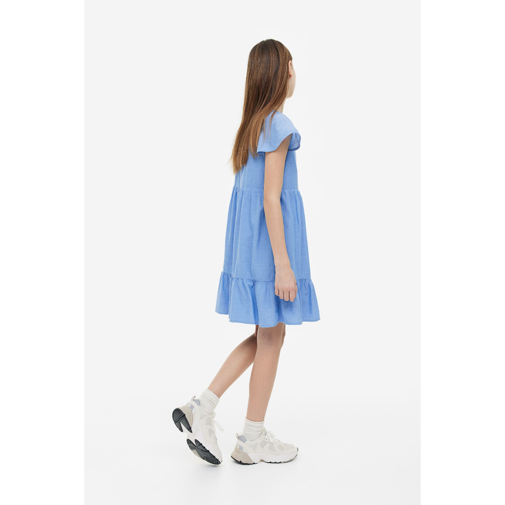 Váy xếp tầng tay ngắn bé gái HM Authentic