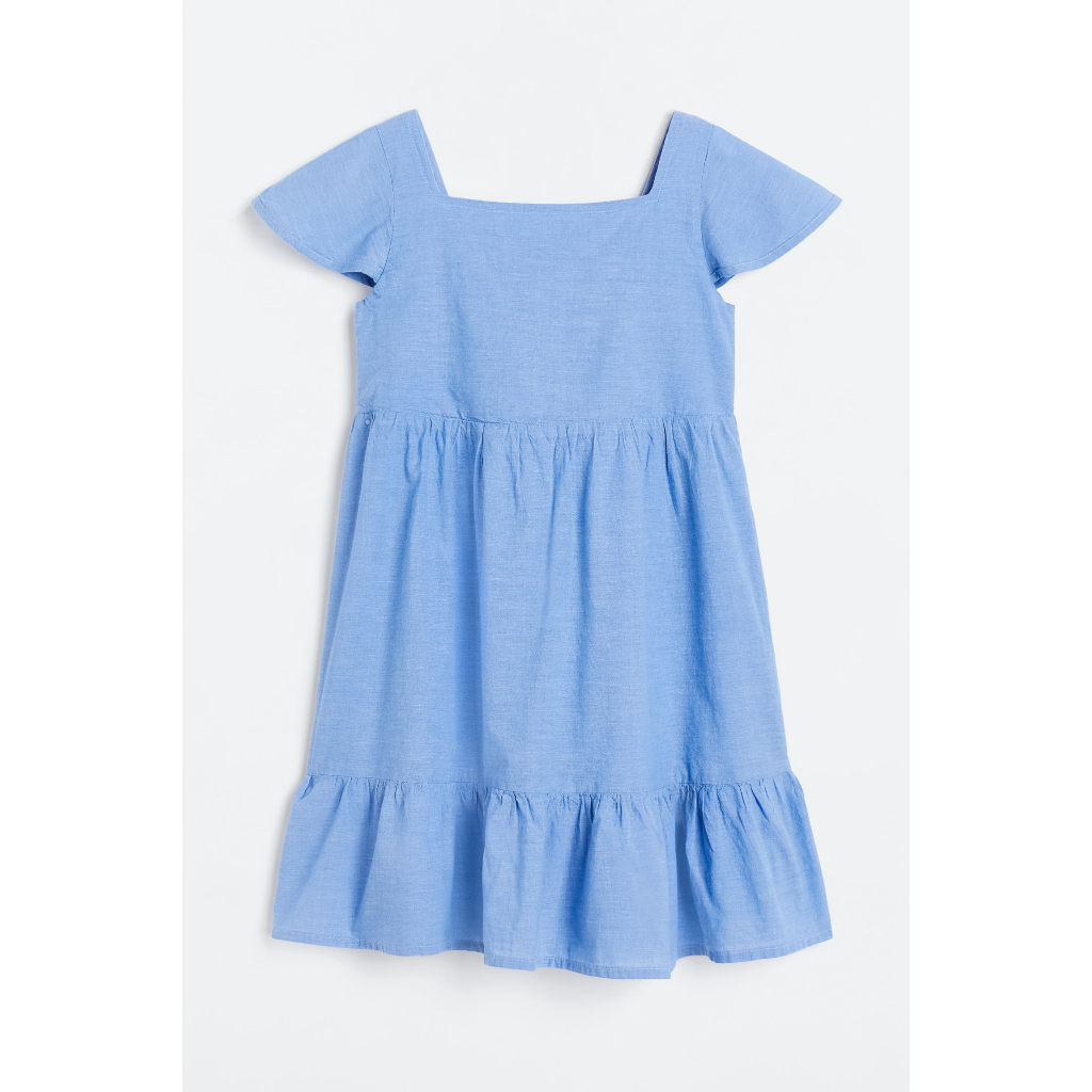 Váy xếp tầng tay ngắn bé gái HM Authentic