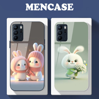 Ốp Lưng OPPO RENO 6 5G, RENO 6Z 5G, RENO 6 PRO 5G mặt kính in hình gấu dễ thương