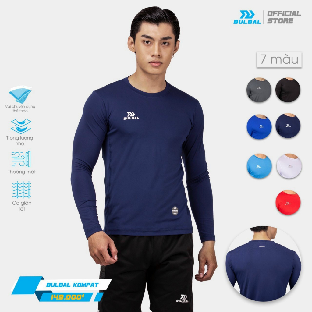 Áo Giữ Nhiệt Nam Bulbal, Áo Body Dài Tay Nam Body Thể Thao Co Giãn 4 Chiều