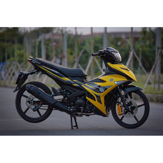 Dàn áo exciter 150 vàng đen mẫu tem y15zr 2023