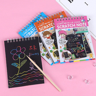 Sổ cạo - sổ vẽ ma thuật - scratch note - tranh cạo