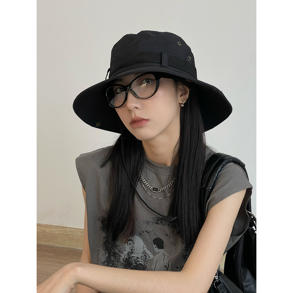 Mũ cao bồi vải dù vành rộng che nắng và chống nắng cho hoạt động ngoài trời vào mùa hè - Nalita shop