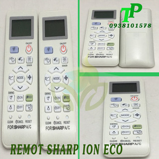 Điều khiển máy lạnh sharp , remote điều hòa sharp ion eco nhỏ