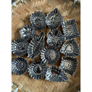 Set 10 khuôn inox bánh bò-da lợn-rau câu