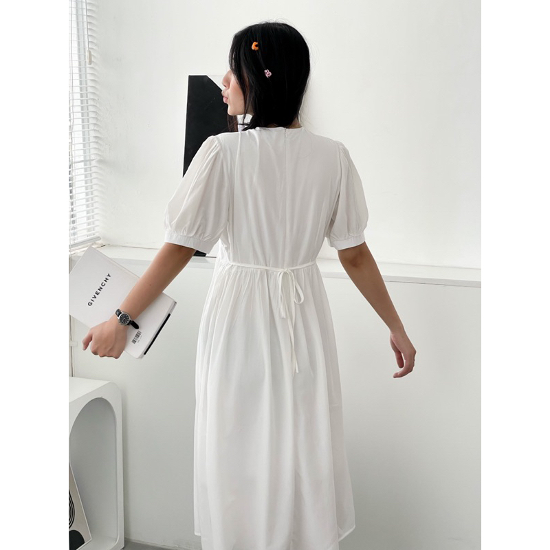 Đầm lụa cổ chéo siêu xinh - Surichau Clothing