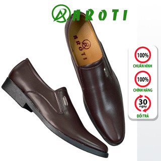 Giày Nam AROTI Dáng Tây Lười Chất Da Đẹp Cao Cấp,Đế Khâu Cực Bền Form Mọi Công Sở Sang Trọng Màu Đen-Đủ size  M519-N VN