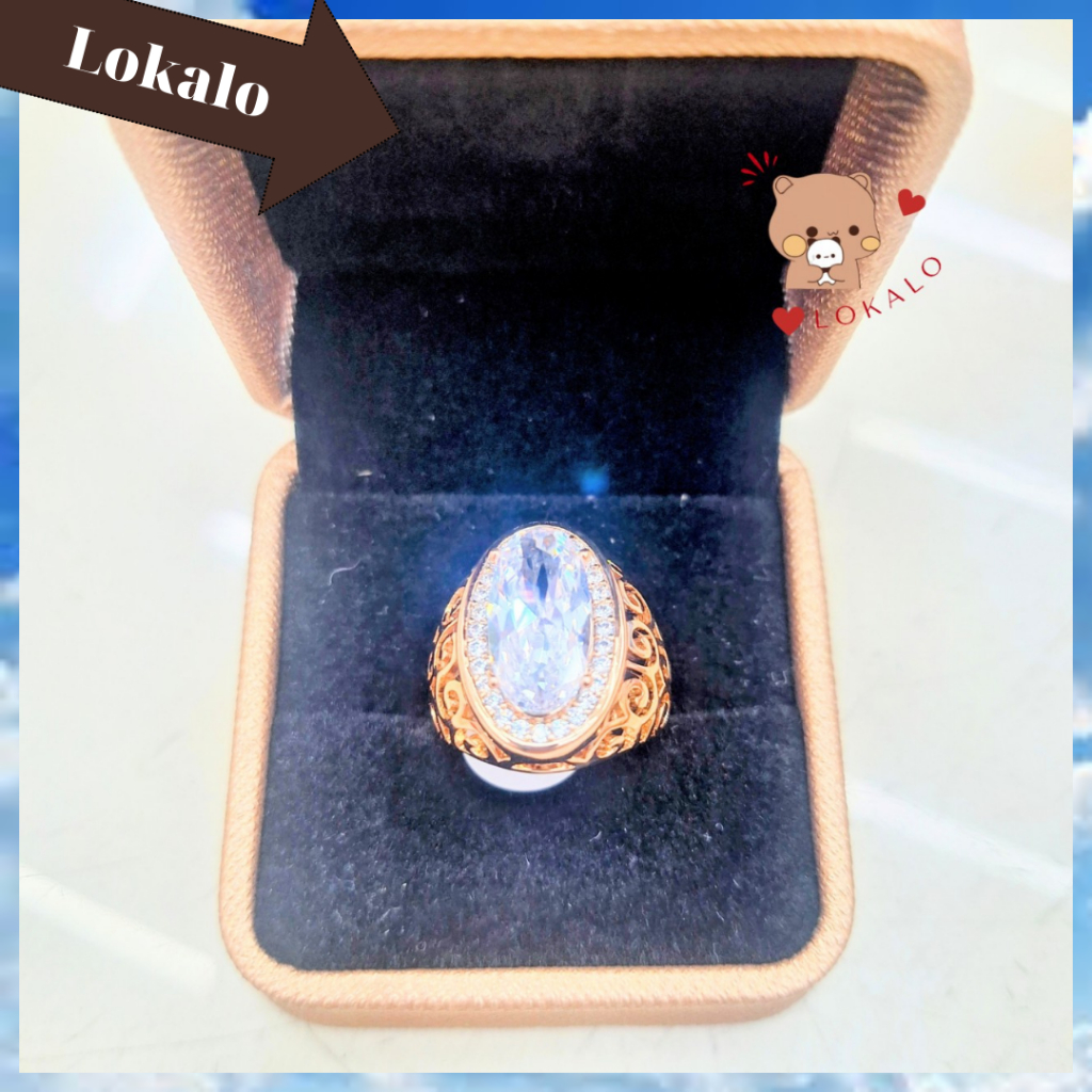 Nhẫn nữ xuping hột đá mạ vàng 18k Lokalo - Lựa chọn hoàn hảo cho phụ nữ trung niên sành điệu và quý phái 26.4.23