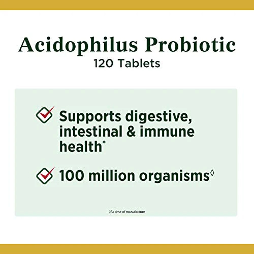 Viên uống bổ sung lợi khuẩn Probiotic Nature’s Bounty Acidophilus Probiotic [Hàng Mỹ hạn dùng 2024]