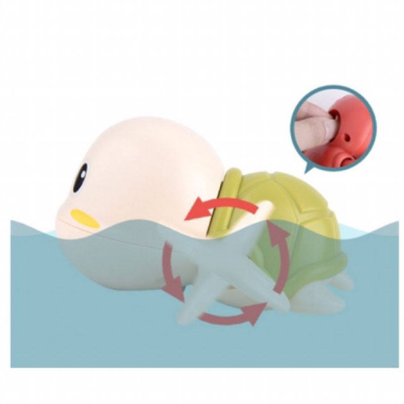 Đồ chơi rùa biển biết bơi thả bồn tắm cho bé chạy cót và bơi dưới nước vui nhộn, dễ thương, nhựa nguyên sinh an toàn
