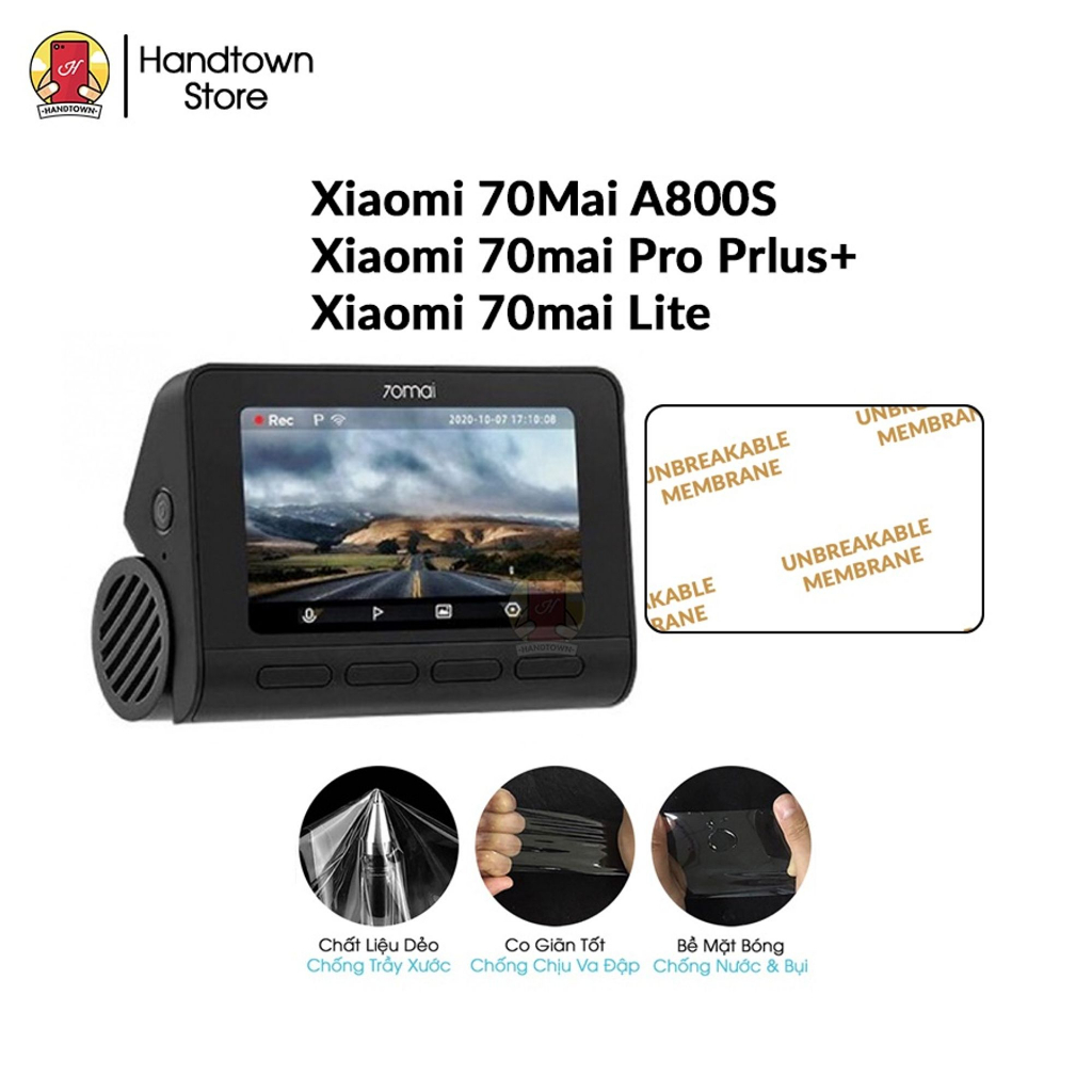 Miếng dán Bảo Vệ Camera Hành Trình Xiaomi 70Mai A800S Pro Prlus+ 70mai Lite PPF Cường Lực Dẻo 4 lớp 