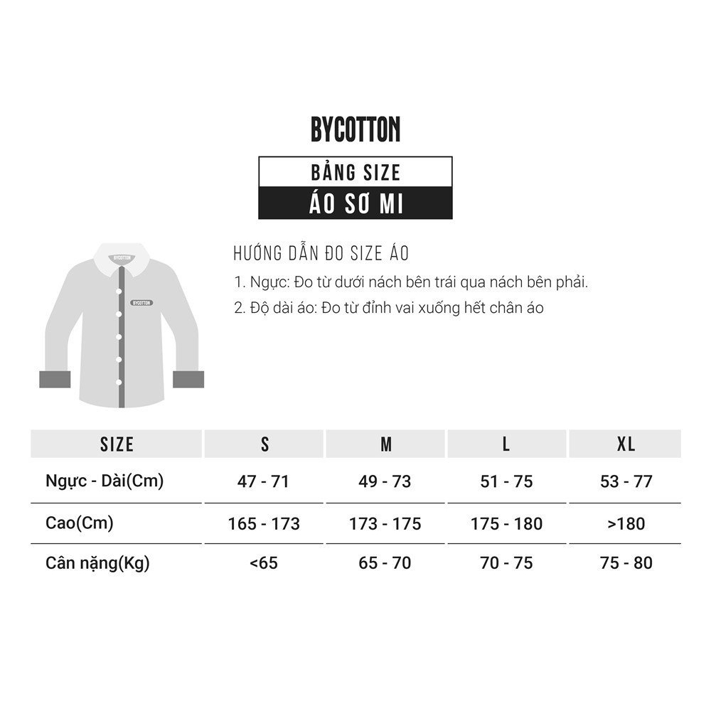 Áo Sơ Mi Nam Dài Tay Trơn BY COTTON 2212 Navy Oxford 2.0 ( Có 2 Nút Định Hình Lá Cổ Ơ
