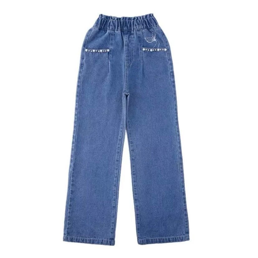 Quần JEAN SUÔNG ĐÍNH NGỌC cao cấp cho bé 20kg - 52kg Munbaby Kids