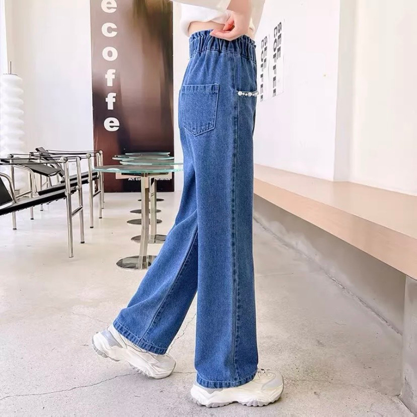 Quần JEAN SUÔNG ĐÍNH NGỌC cao cấp cho bé 20kg - 52kg Munbaby Kids