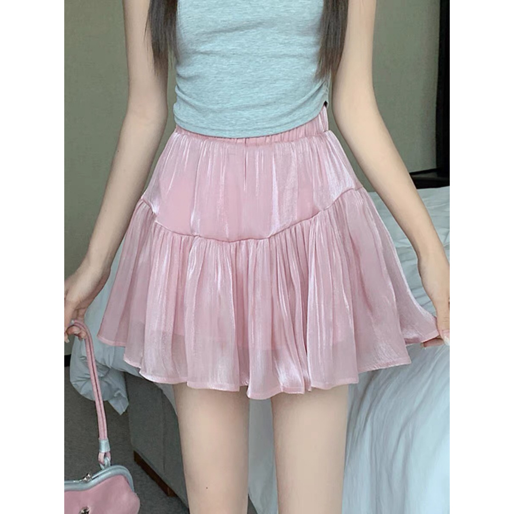 chân váy xòe lưng thun chất voan tơ cho nàng chubby ( thời trang bigsize vicky.g -anitagreen) n523