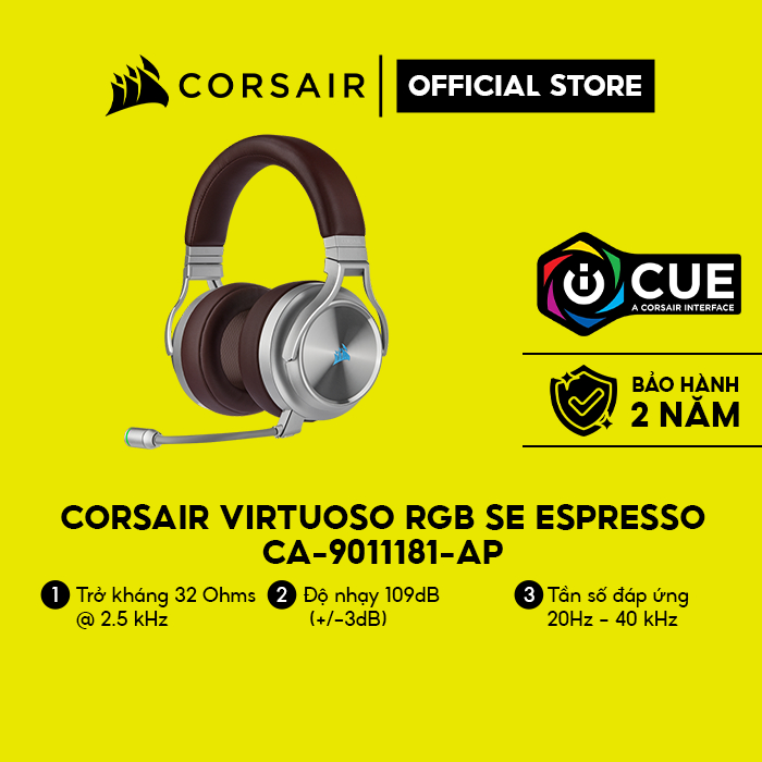 Tai nghe Corsair Virtuoso RGB SE Espresso CA-9011181-AP