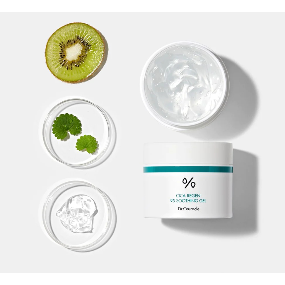Kem dưỡng ẩm dạng gel cấp nước, làm dịu và phục hồi da với chiết xuất rau má Dr.Ceuracle Cica Regen 95 Soothing Gel 110g