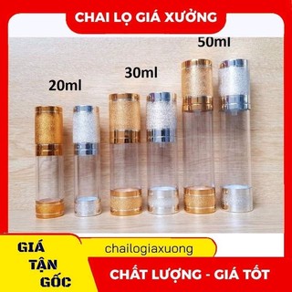 Lọ Hút Chân Không ❈ GIÁ XƯỞNG ❈ Chai Lọ Hút Chân Không Phun Cát Vàng, Bạc 20ml,30ml,50mlchiết mỹ phẩm