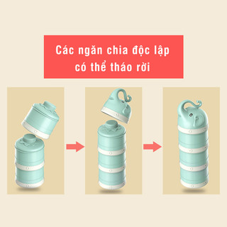 Hộp chia sữa 3 tầng cho bé
