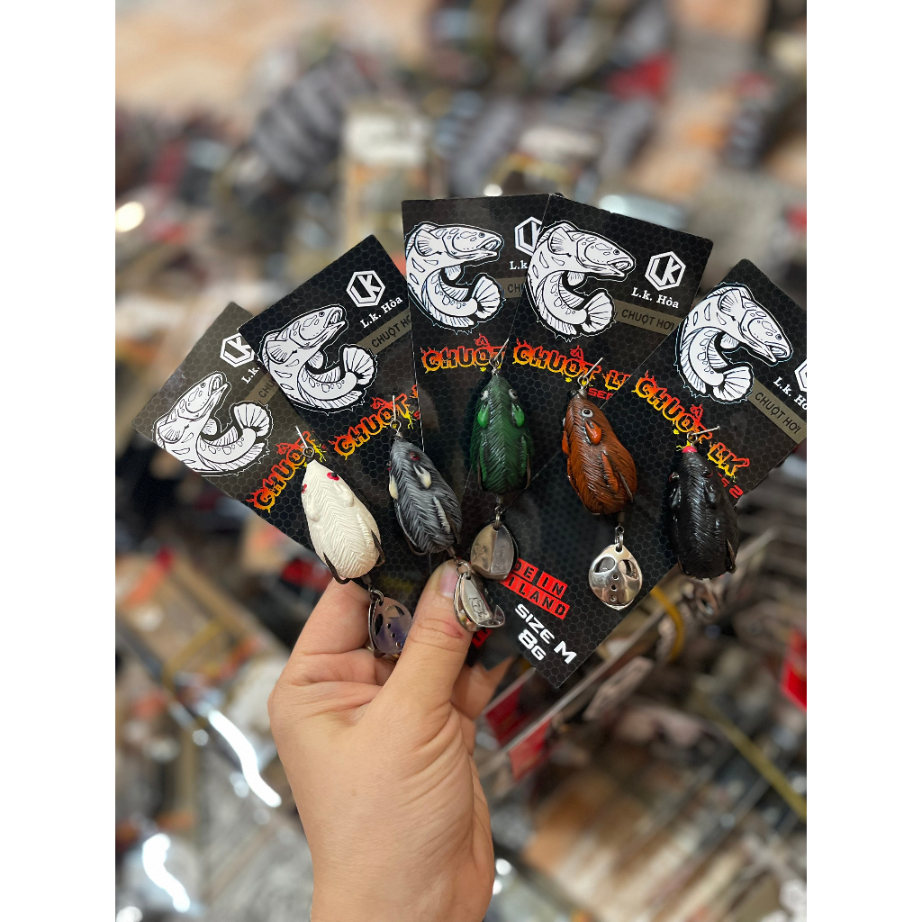 CHUỘT LK HÒA SIZE MINI LƯỠI MẠ CROM CHUYÊN LURE LÓC CHUỐI VƯỢC...