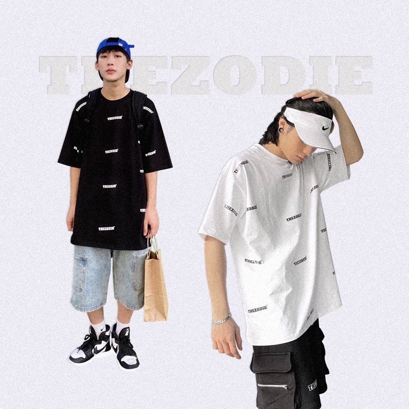 Áo Thụn Tay Lỡ, Áo Phông THEZODIE Form Rộng Cho Nam Nữ