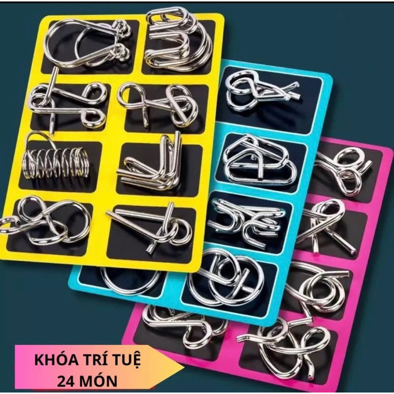 Đồ chơi thông minh Khoá kim loại rèn luyện kĩ năng và IQ cho trẻ