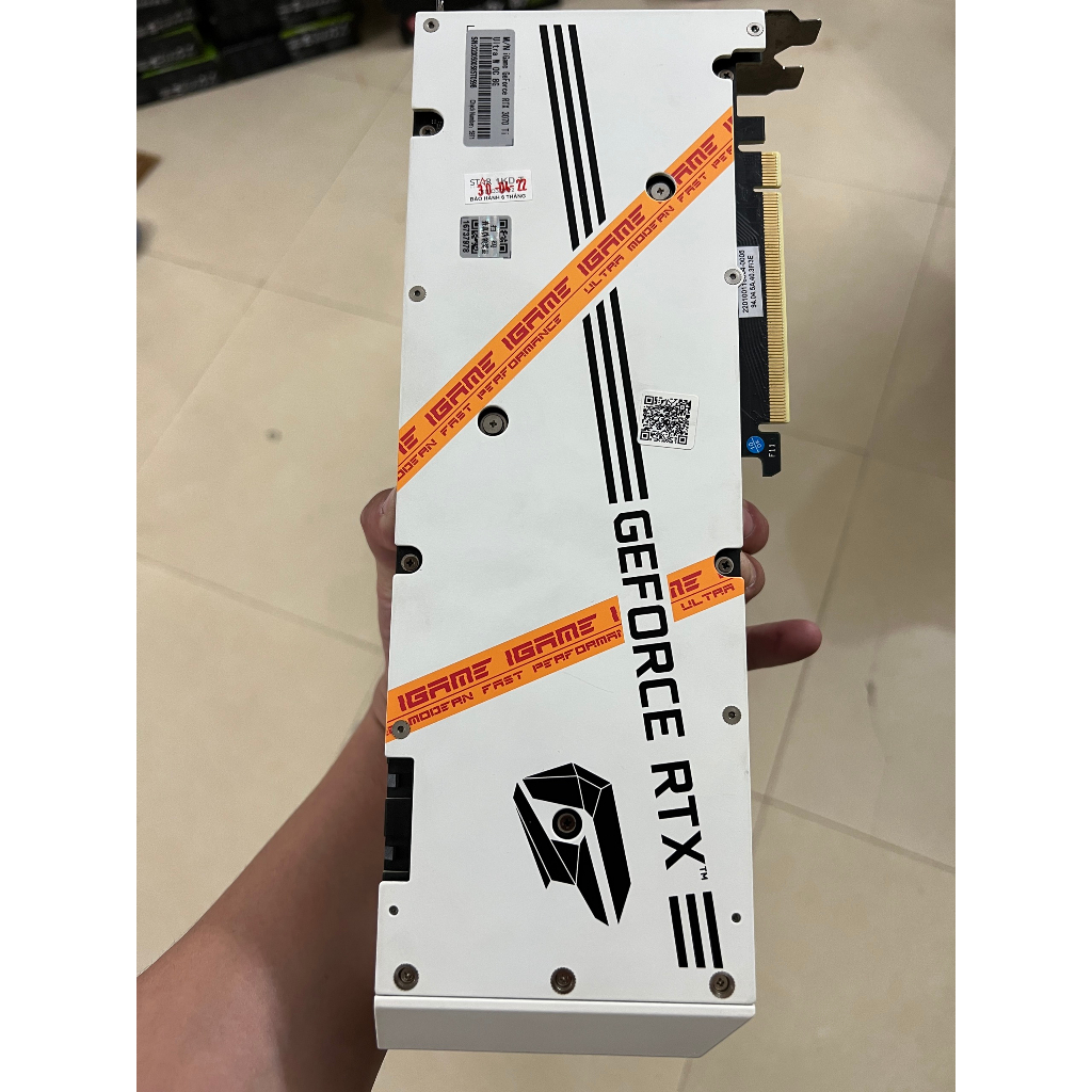 Card màn hình Colorful RTX 3070 Ti UltraWhite OC 8G LHR-V FullBox 2ND Bảo Hành Hãng đến 03/2025