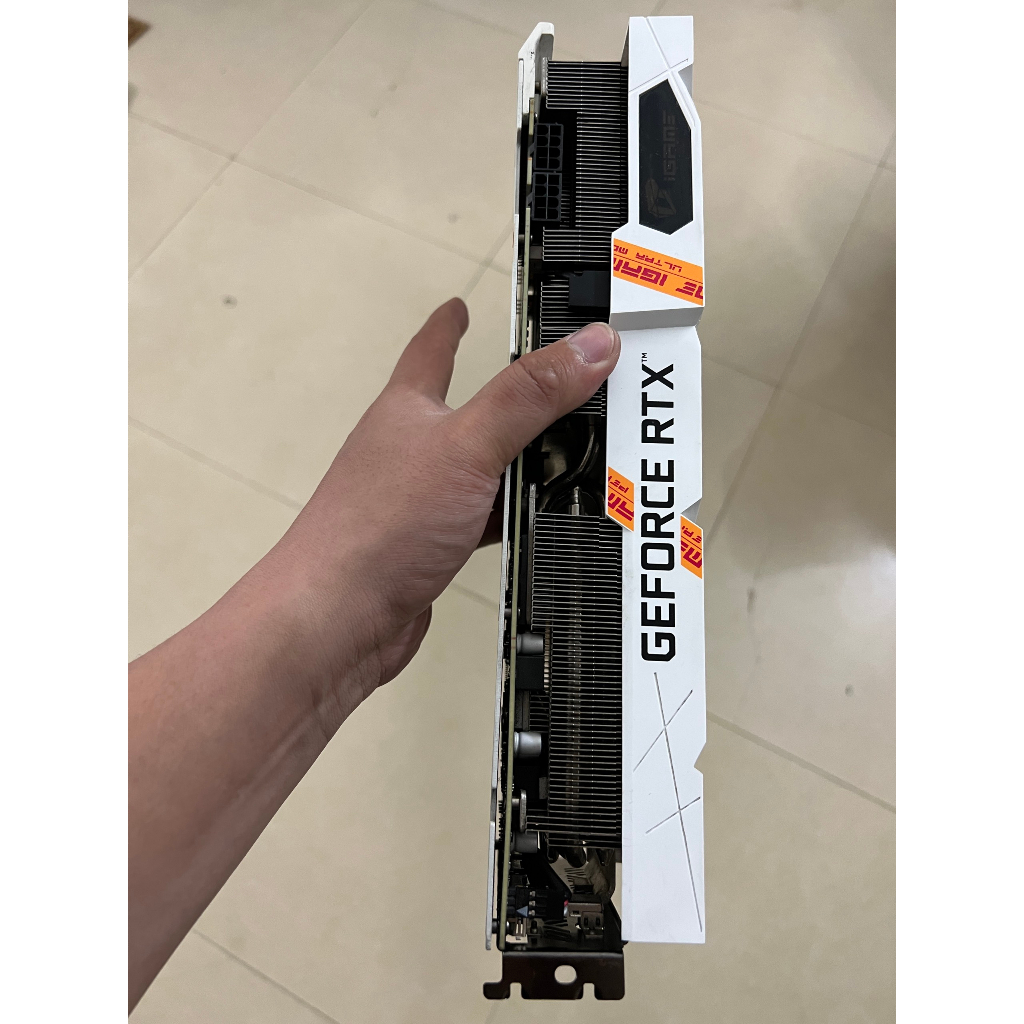 Card màn hình Colorful RTX 3070 Ti UltraWhite OC 8G LHR-V FullBox 2ND Bảo Hành Hãng đến 03/2025