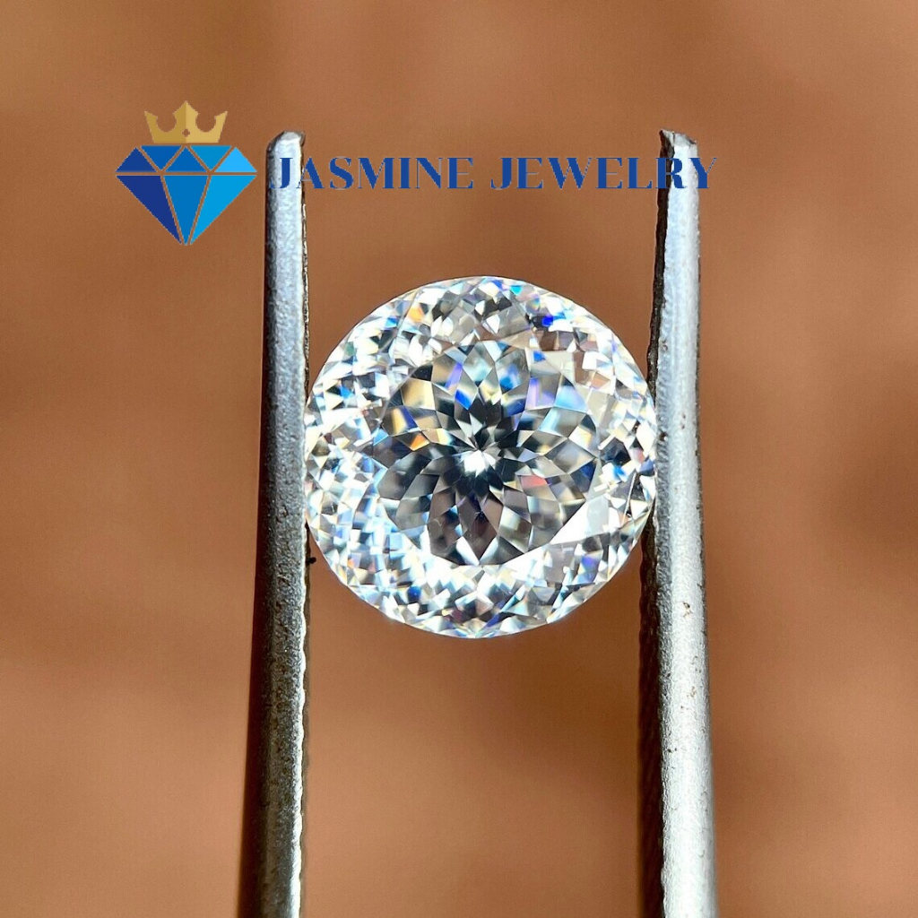 Kim cương nhân tạo Mỹ Moissanite giác cắt hoa cúc Portuguese
