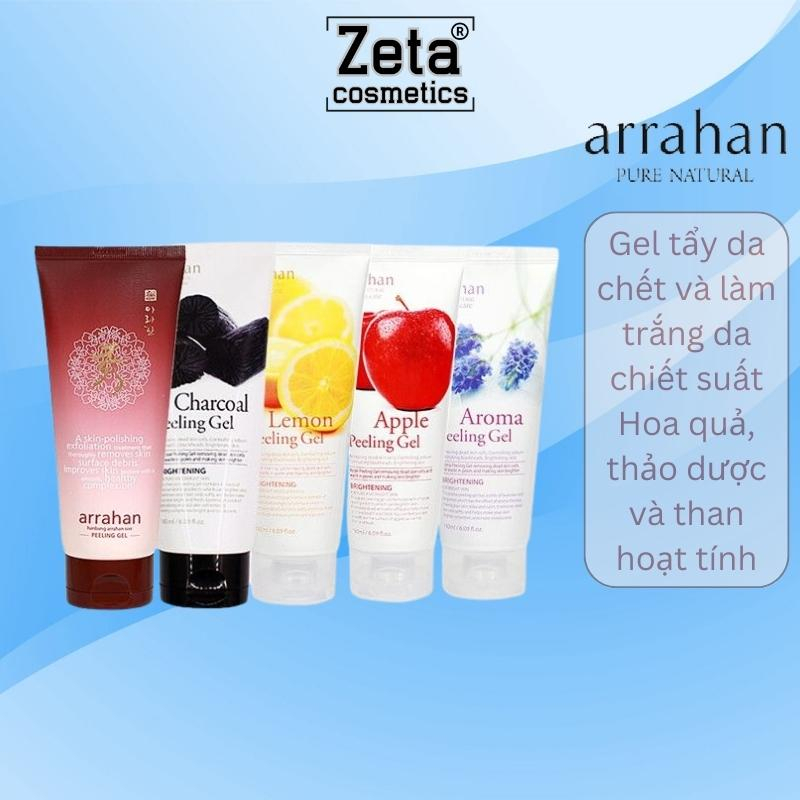 Gel tẩy da chết và làm trắng da Arrahan (Hàn Quốc) chiết suất hoa quả, thảo dược và than hoạt tính