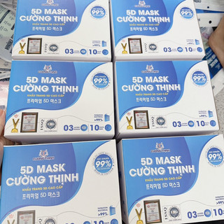 Thùng 100 cái - Khẩu trang 5D