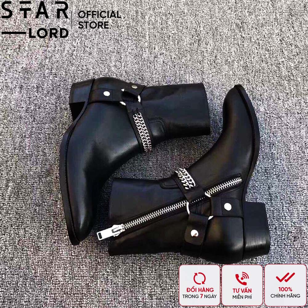 Giày Harness Boot khóa kéo SL1120 đế cao su StarLord