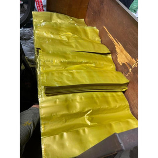 1kg túi nilon bóng, túi nilon gai, túi xốp, túi zin bóng có quai xách màu VÀNG