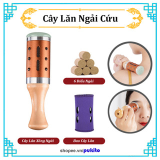Cây Lăn Massage Ngải Cứu Hàng Cao Cấp - Dụng Cụ Diện Chẩn Wormwood Roller