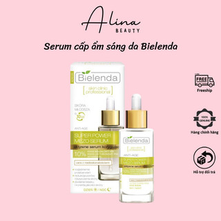 Serum cấp ẩm Bielenda xanh lá, cấp nước dưỡng ẩm căng bóng mờ thâm Super Power Mezo Skin Clinic Moisturizing 30ml