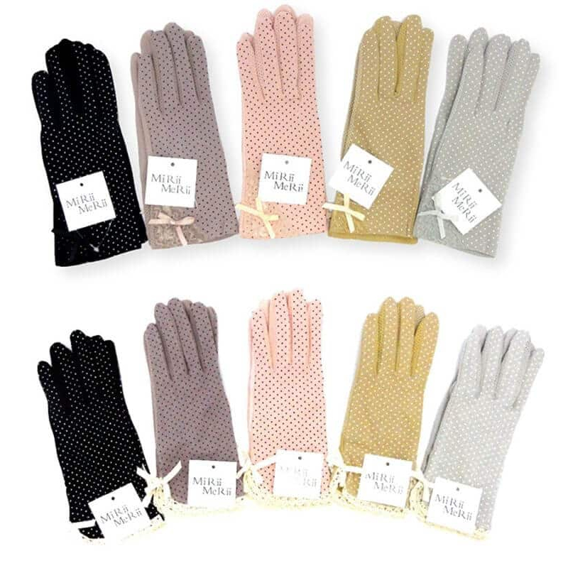 Găng tay chống nắng Nhật chống Tia UV, găng tay vải cho nữ