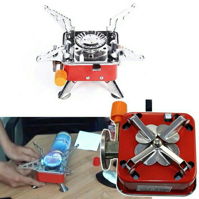 Bếp Ga Du Lịch Mini Bếp GaS Du Lịch Dã Ngoại Mini Xếp Gọn Camping