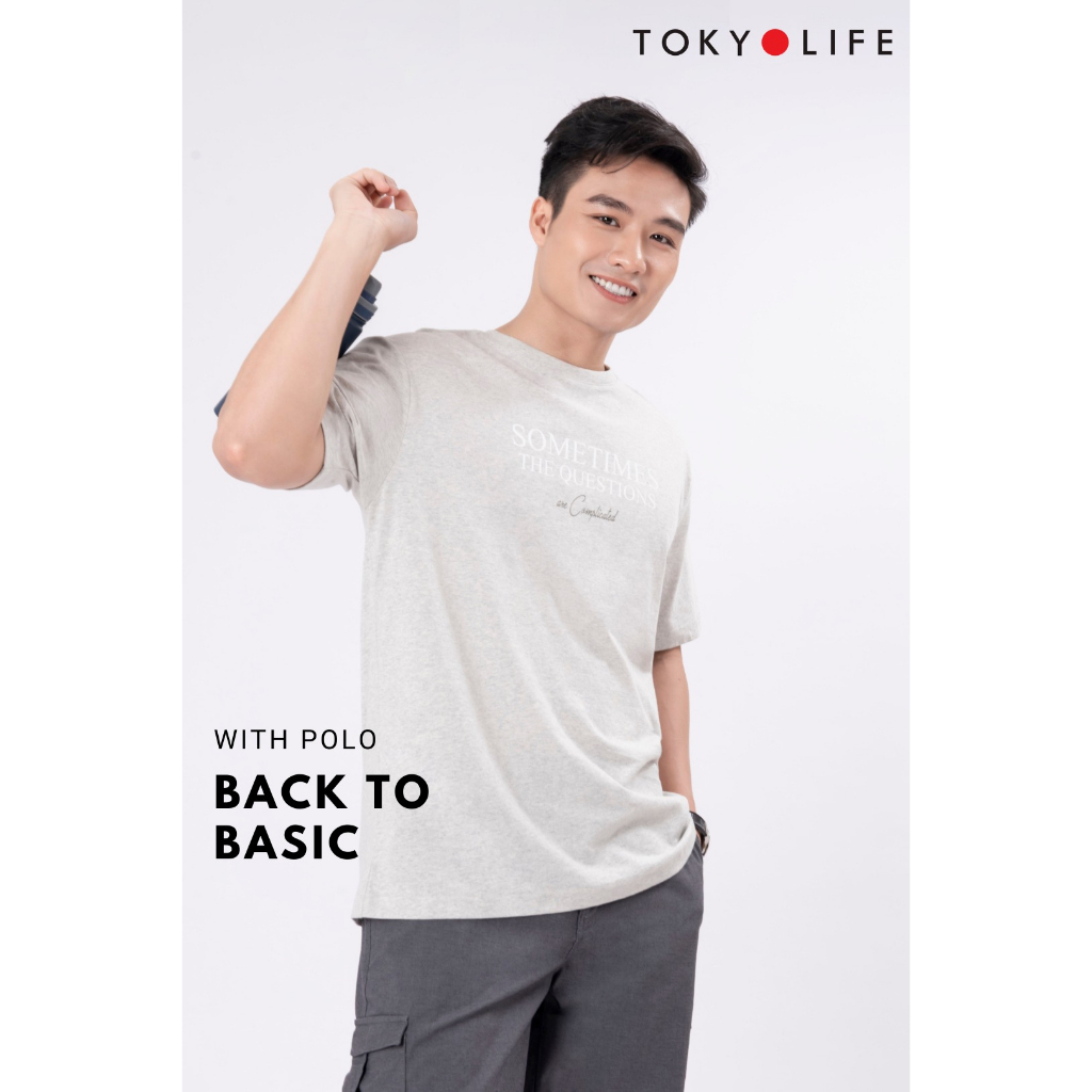 Áo T-Shirt NAM cổ tròn dáng suông TOKYOLIFE C7TSH506M