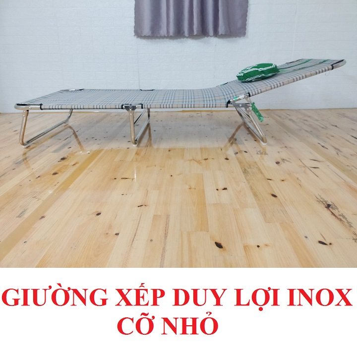 (Hỏa tốc)Giường xếp Duy Lợi inox cỡ nhỏ hàng chính hãng