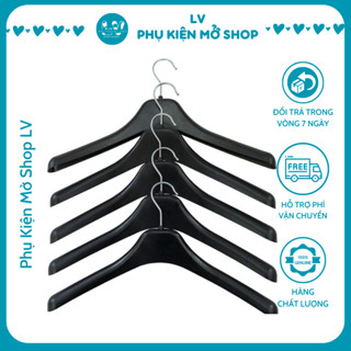 Combo 50 Móc Kẹp quần nhựa dẻo đen mờ, Mắc kẹp nam nữ treo quần áo - LV14