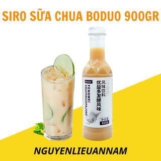 Siro Sữa chua Boduo chai 900gr pha chế tiện lợi