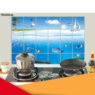 Decal dán bếp chống dầu mỡ, cách nhiệt (60x90cm)