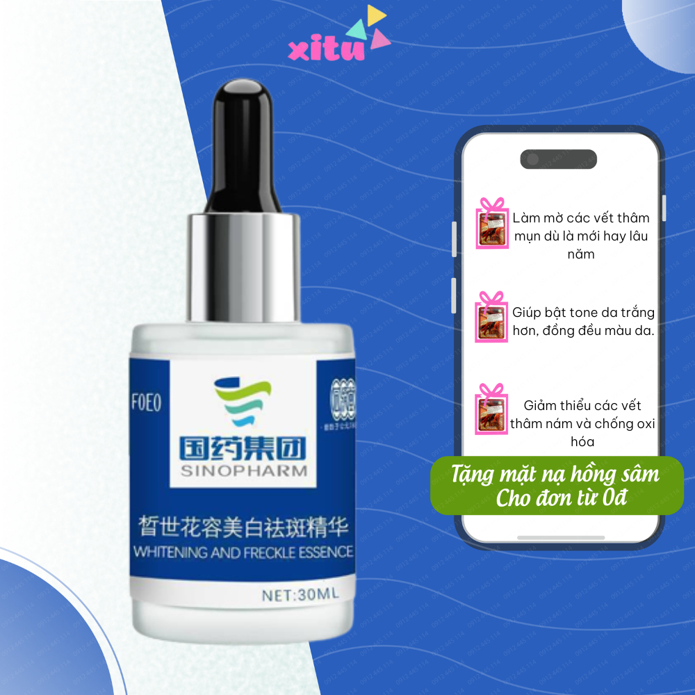Tế bào gốc FOEO, serum dưỡng da FOEO, loại bỏ nám, tàn nhang, thâm sạm da, da không đều màu, cấp ẩm, dưỡng trắng da