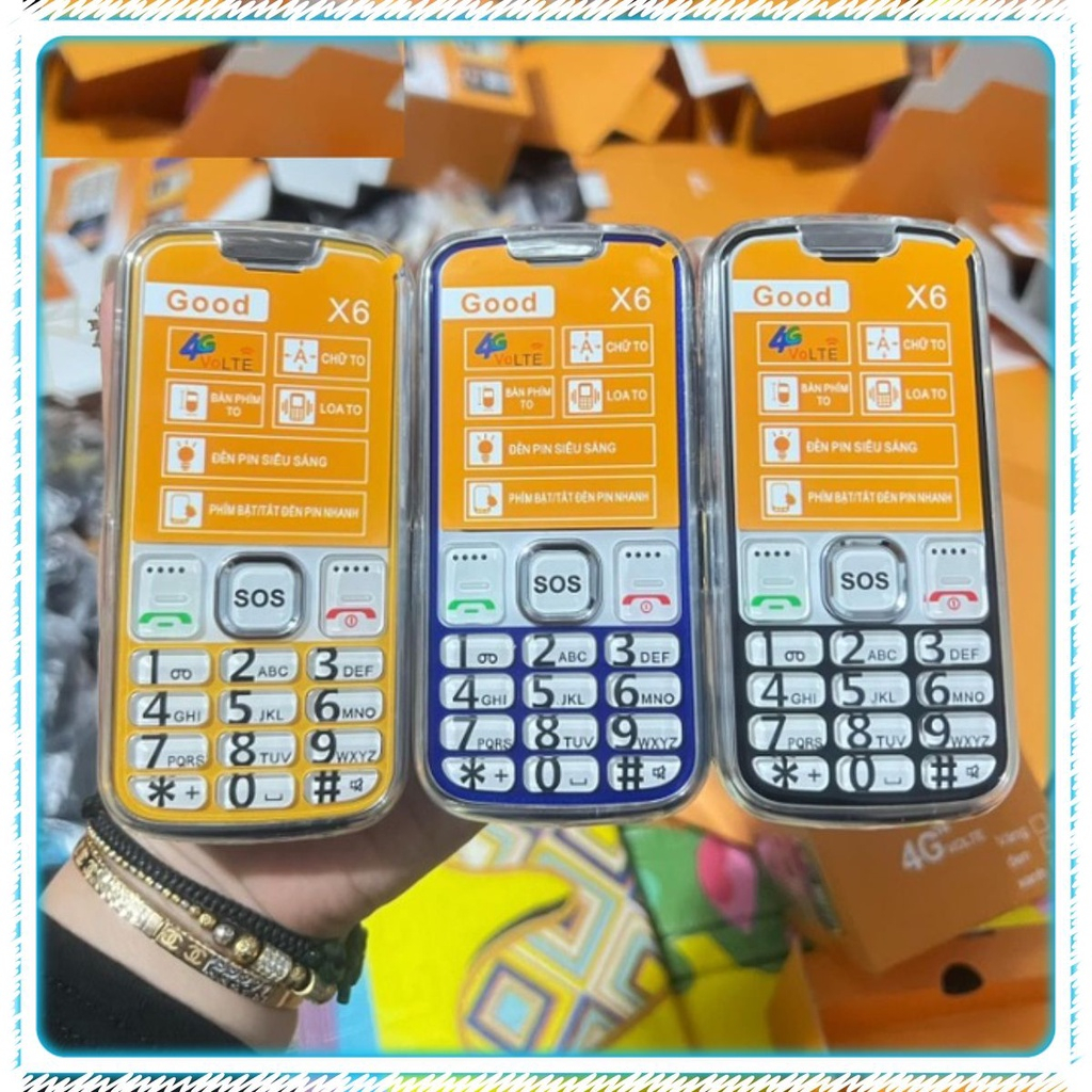 Điện Thoại Người Già có 4G (Cao Cấp Mới Fullbox ) Đọc Số, Loa To, Chữ To Pin Trâu Bảo Hành 12 Tháng